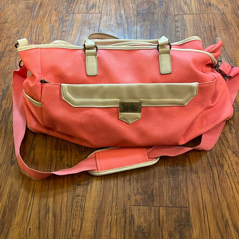 Nicole Miller New York Peach Weekender Bag